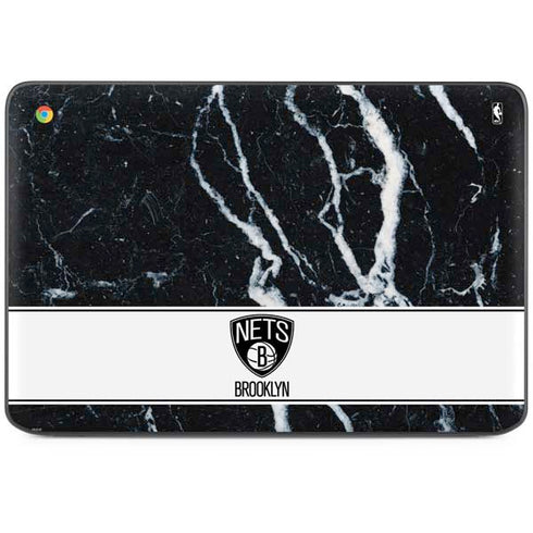 NBA Brooklyn Nets Marble HP Chromebook Skin