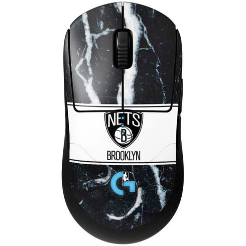 NBA Brooklyn Nets Marble G Pro Wireless Gaming Mouse Skin