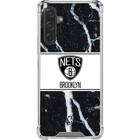NBA Brooklyn Nets Marble Galaxy A17 Clear Case