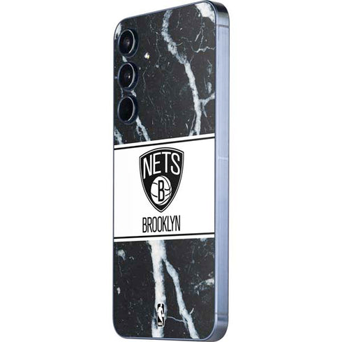 NBA Brooklyn Nets Marble Galaxy A55 5G Skin