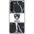 NBA Brooklyn Nets Marble Galaxy S24 FE Clear Case
