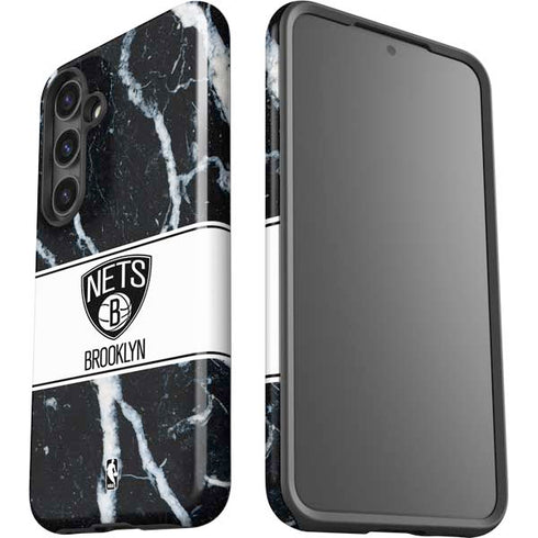 NBA Brooklyn Nets Marble Galaxy S25 Impact Case