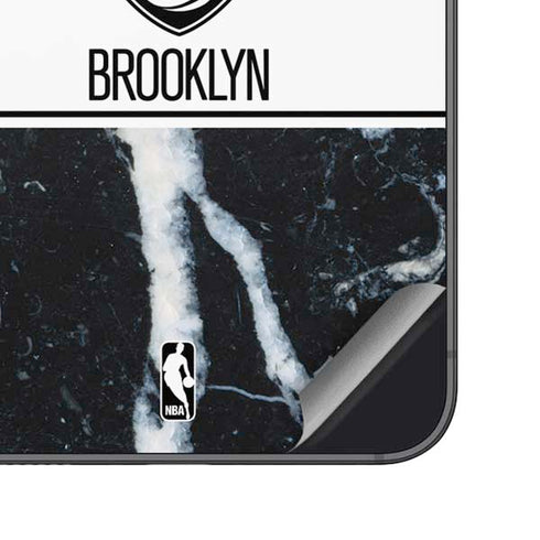 NBA Brooklyn Nets Marble Galaxy S25 Plus Skin