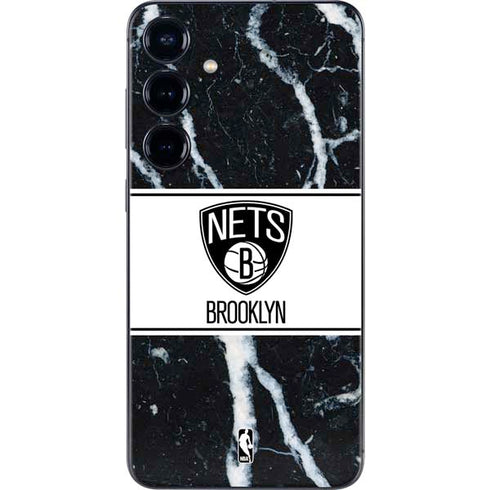 NBA Brooklyn Nets Marble Galaxy S25 Skin