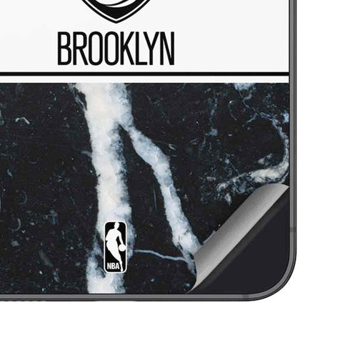 NBA Brooklyn Nets Marble Galaxy S25 Skin