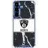 NBA Brooklyn Nets Marble Galaxy S25 Plus Clear Case