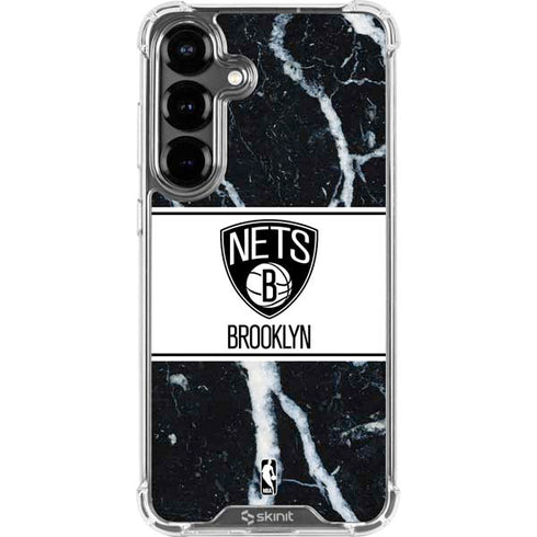 NBA Brooklyn Nets Marble Galaxy S26 Plus Clear Case