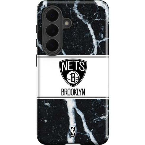 NBA Brooklyn Nets Marble Galaxy S26 Plus Impact Case