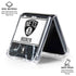 NBA Brooklyn Nets Marble Galaxy Z Flip6 Clear Case
