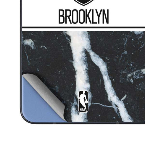 NBA Brooklyn Nets Marble Galaxy Z Fold5 5G Skin