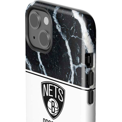 NBA Brooklyn Nets Marble iPhone 15 Impact Case
