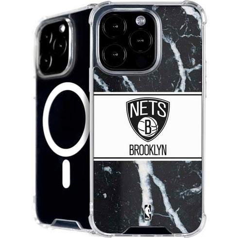 NBA Brooklyn Nets Marble iPhone 16 Pro Max MagSafe Case