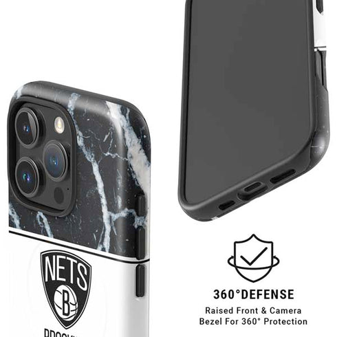 NBA Brooklyn Nets Marble iPhone 16 Pro Max Magsafe Impact Case