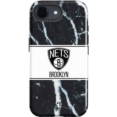 NBA Brooklyn Nets Marble iPhone 16e Impact Case