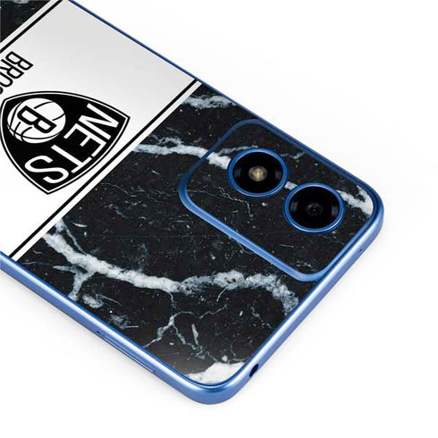 NBA Brooklyn Nets Marble Moto G Play 4G (2024) Skin