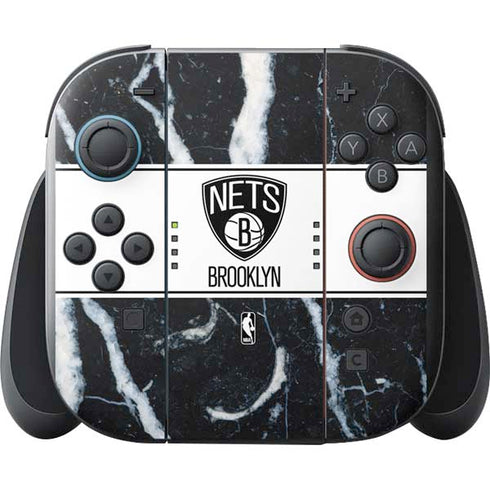 NBA Brooklyn Nets Marble Nintendo Switch 2 (2025) with Joy-Con Skin