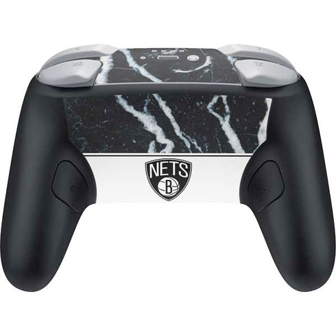 NBA Brooklyn Nets Marble Nintendo Switch 2 (2025) Pro Controller Skin