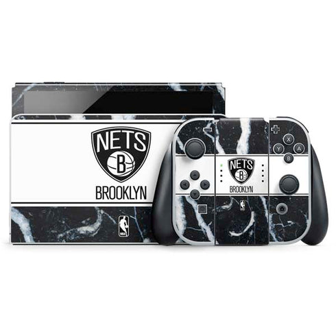 NBA Brooklyn Nets Marble Nintendo Skins