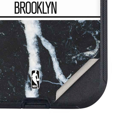 NBA Brooklyn Nets Marble Otterbox Defender iPhone Skin