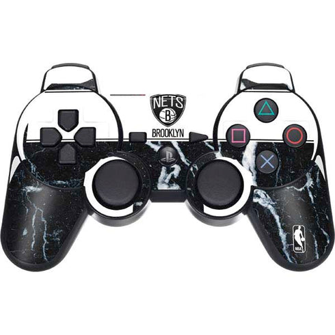 NBA Brooklyn Nets Marble PS3 Dual Shock wireless controller Skin