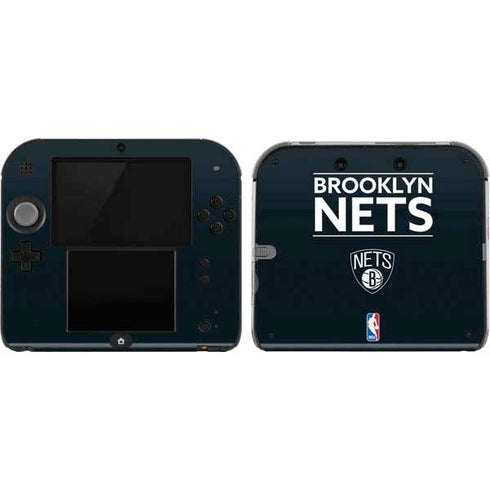 NBA Brooklyn Nets Standard - Black Nintendo 2DS Skin
