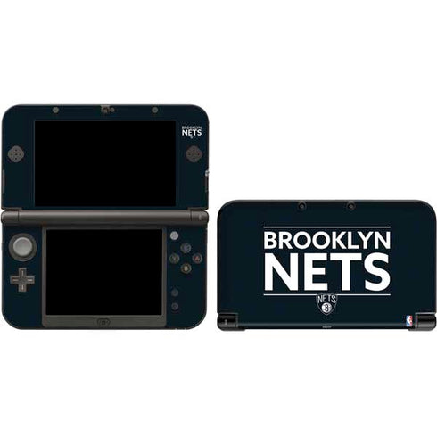 NBA Brooklyn Nets Standard - Black 3DS XL 2015 Skin