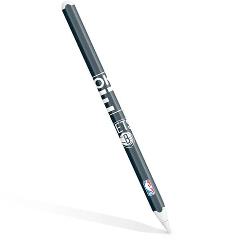 NBA Brooklyn Nets Standard - Black Apple Pencil (2nd Gen 2019) Skin