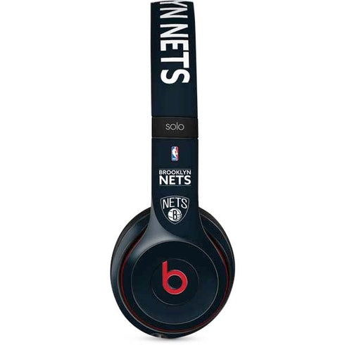 NBA Brooklyn Nets Standard - Black Beats Solo 3 Wireless Skin