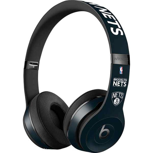 NBA Brooklyn Nets Standard - Black Beats Solo 3 Wireless Skin