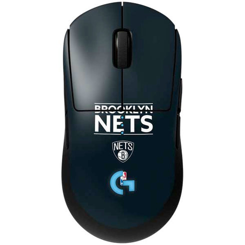 NBA Brooklyn Nets Standard - Black G Pro Wireless Gaming Mouse Skin