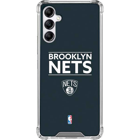 NBA Brooklyn Nets Standard - Black Gabb Phone 4 Clear Case