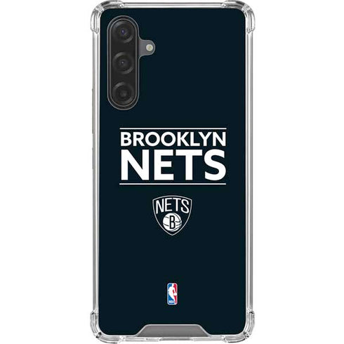 NBA Brooklyn Nets Standard - Black Galaxy A17 Clear Case