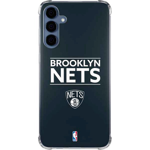 NBA Brooklyn Nets Standard - Black Galaxy A35 5G Clear Case