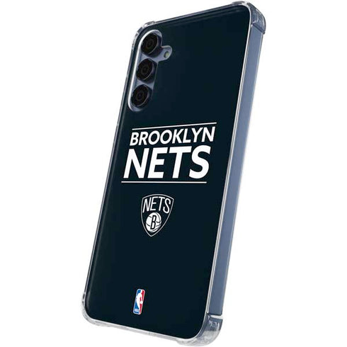 NBA Brooklyn Nets Standard - Black Galaxy A35 5G Clear Case