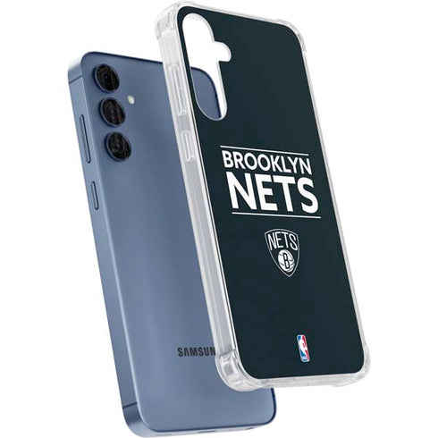 NBA Brooklyn Nets Standard - Black Galaxy A35 5G Clear Case