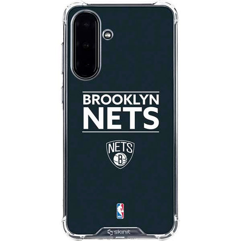 NBA Brooklyn Nets Standard - Black Galaxy A36 5G Clear Case