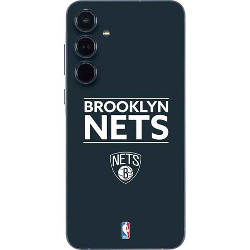 NBA Brooklyn Nets Standard - Black Galaxy A36 5G Skin