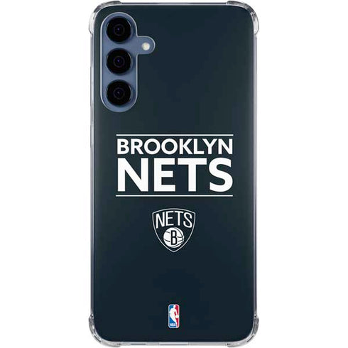 NBA Brooklyn Nets Standard - Black Galaxy A55 5G Clear Case