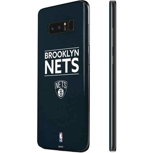 NBA Brooklyn Nets Standard - Black Galaxy Note 8 Skin