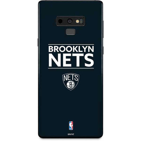 NBA Brooklyn Nets Standard - Black Galaxy Note 9 Skin