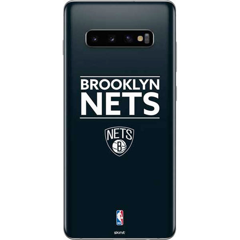 NBA Brooklyn Nets Standard - Black Galaxy S10 Plus Skin