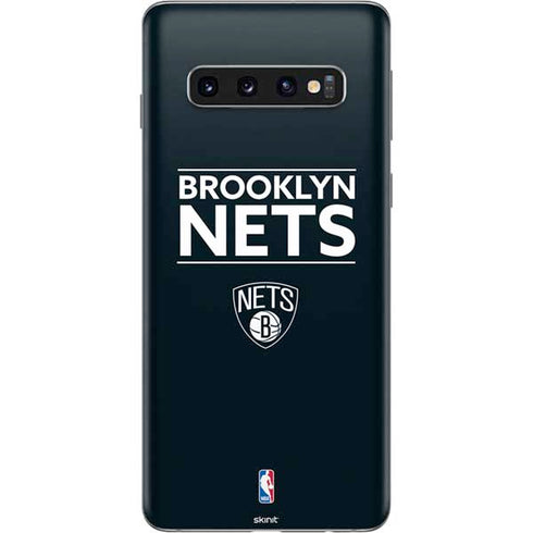 NBA Brooklyn Nets Standard - Black Galaxy S10 Skin