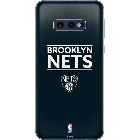NBA Brooklyn Nets Standard - Black Galaxy S10e Skin