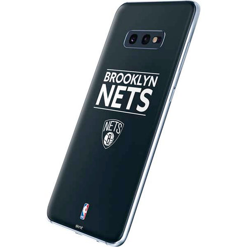 NBA Brooklyn Nets Standard - Black Galaxy S10e Skin