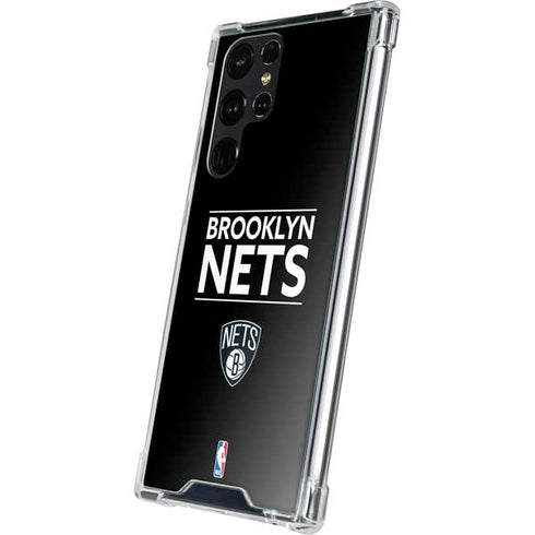 NBA Brooklyn Nets Standard - Black Galaxy S23 Ultra Clear Case