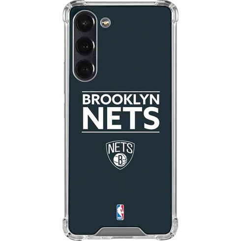 NBA Brooklyn Nets Standard - Black Galaxy S24 FE Clear Case