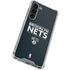 NBA Brooklyn Nets Standard - Black Galaxy S24 FE Clear Case