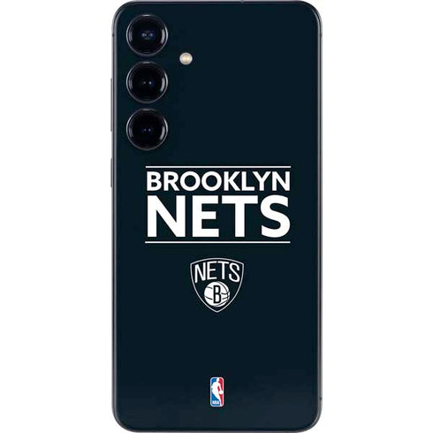 NBA Brooklyn Nets Standard - Black Galaxy S24 Skin