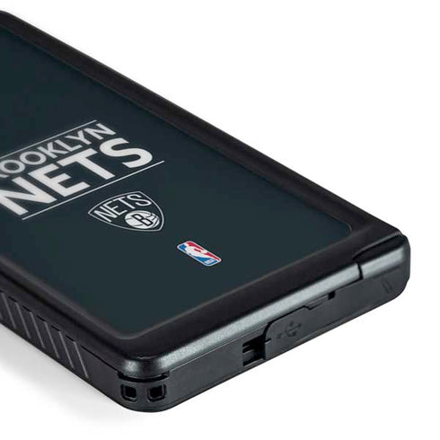 NBA Brooklyn Nets Standard - Black Galaxy S24 Ultra Waterproof Case