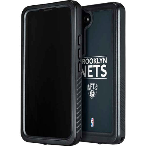 NBA Brooklyn Nets Standard - Black Galaxy S24 Waterproof Case